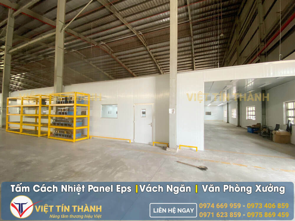 thi công tấm panel eps văn phòng nhà xưởng